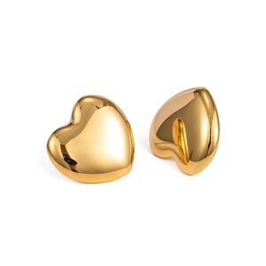 Gold Heart Earrings